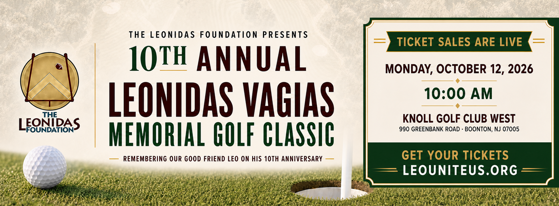 10th Annual Leonidas Vagias Memorial Golf Classic